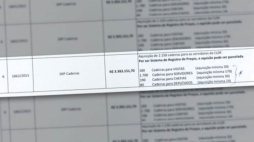 Leia mais sobre o artigo Verdades e falácias do “cancelamento” da compra de cadeiras para a CLDF