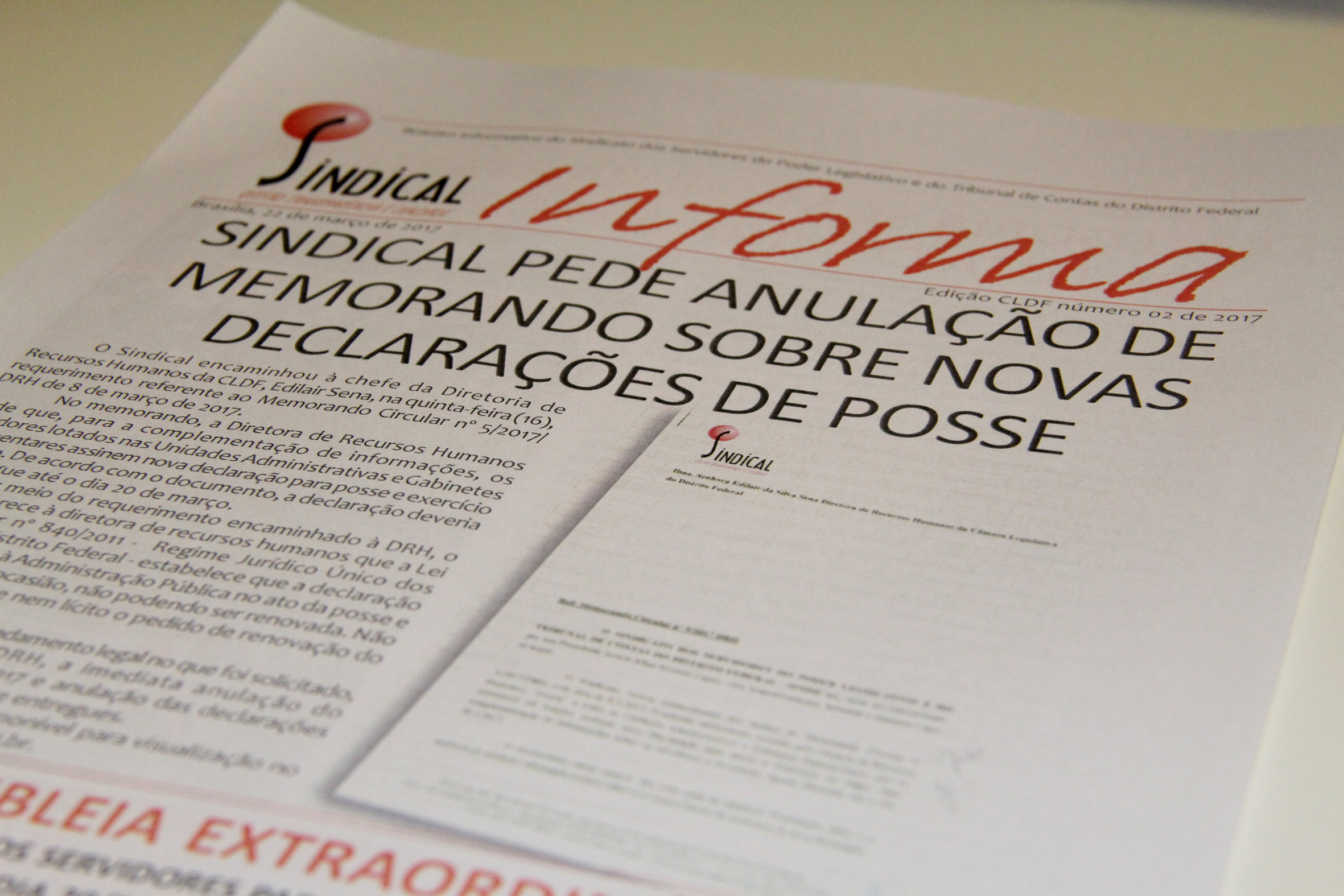 Leia mais sobre o artigo Sindical pede anulação de memorando sobre novas declarações de posse